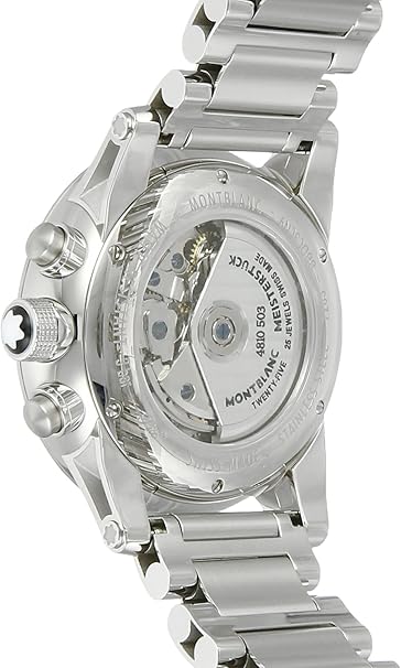 montblanc timewalker chronovoyager utc men's stainless steel swiss automatic watch 107303