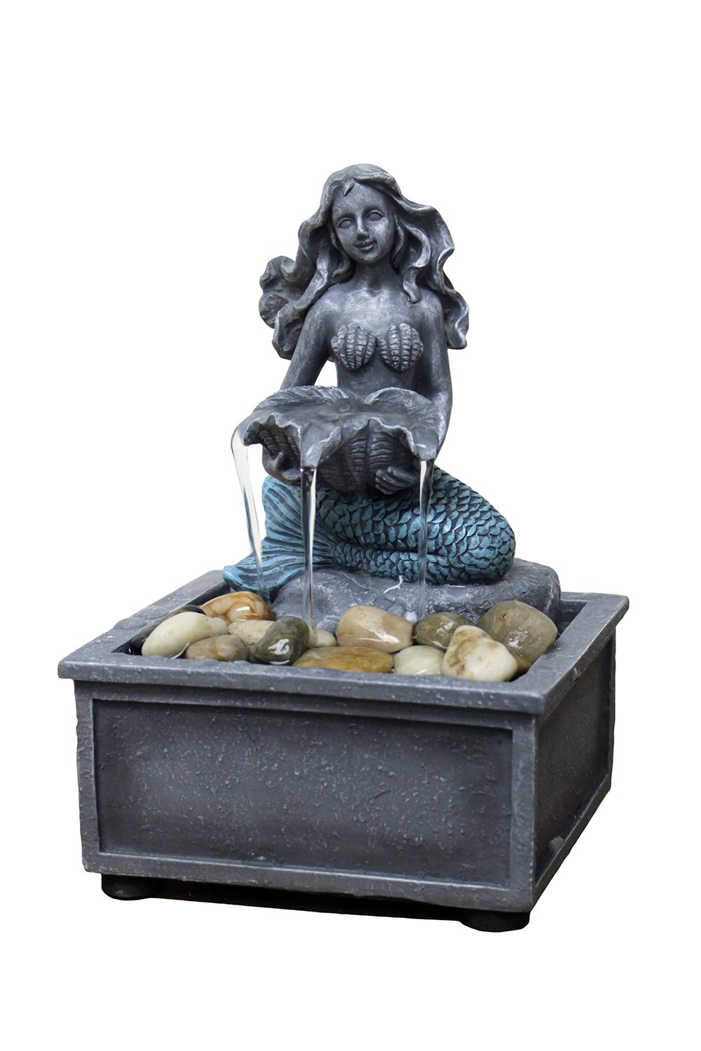 Photo 1 of Nature's Mark 7" High Mermaid Table-top Fountain with Adapter