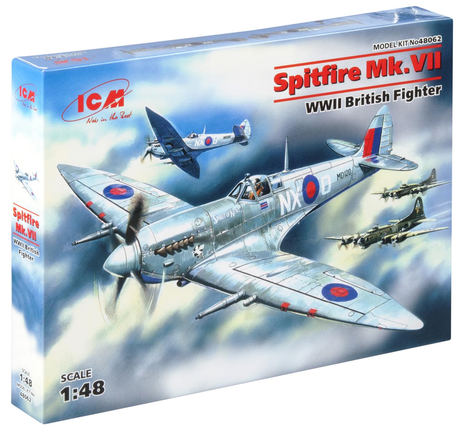 ICM 1:48 - Spitfire Mk.VII, WWII British Fighter