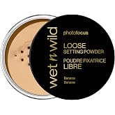 wet n wild Photo Focus Loose Baking Setting Powder, Highlighter Makeup, Suitable for All Skin Tones - Banana
