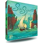 Six Sojourns | Board Game for Family &amp; Friends | Light Strategy | | Red Raven | Expansions Included | High Replayability | Card Game | Arzium | 2-4 Players | Ages 8+