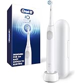 Oral-B Rechargeable Electric Toothbrush, iO Limited Simple Clean, 3 Cleaning Modes, Automatic Pressure Sensor to Protect Gums, Travel Case, White