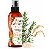 Seven Minerals Rosemary and Rice Water Spray for Hair Growth &ndash; Fermented Rice Water Mist with Biotin, Caffeine and Keratin &ndash; Non-Greasy Leave-In for Thicker, Fuller-Looking Hair, Women &amp; Men, 4 fl oz