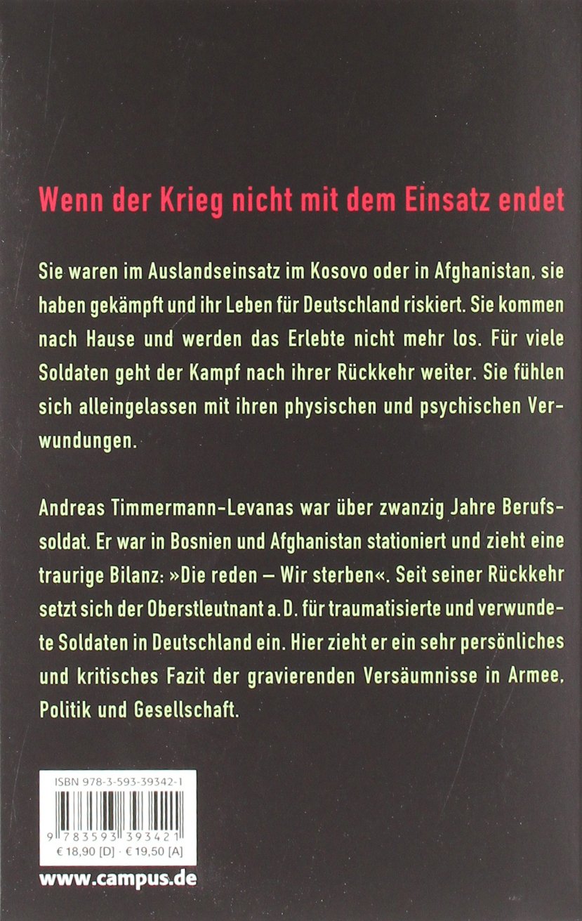 Amazon It Die Reden Wir Sterben Wie Unsere Soldaten Zu Opfern