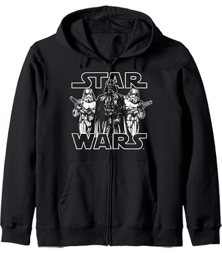 Amazon.com: Star Wars Darth Vader Dark Side Split Zip Hoodie
