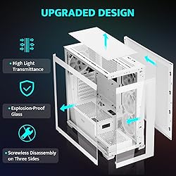 darkFlash ATX Mid-Tower PC Case, Pre-Install 4 PWM