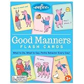 eeBoo Good Manners Conversation Flashcards, 48 Cards, Ages 3+ | Illustrated prompts develop empathy, emotional intelligence &amp; social skills. Open-ended discussion tool for home &amp; school