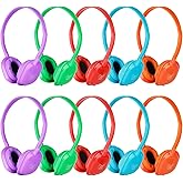 MENGLALA Kids Headphones Bulk 10 Pack for Classroom School,Wholesale Earphones Class Set of Headphones for Students Teens Children 3.5mm Jack Multi Color