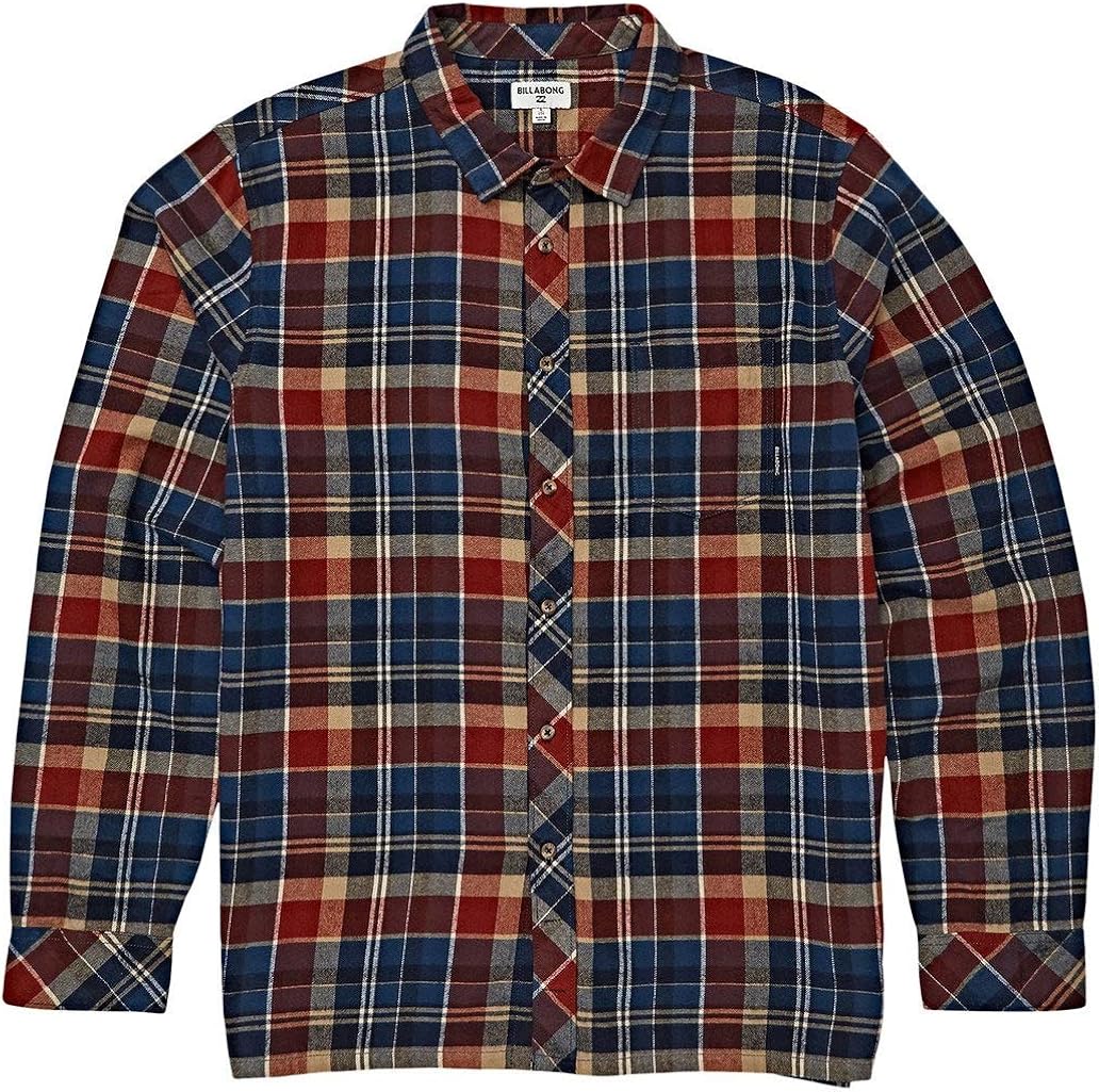 Billabong Men's Coastline Long Sleeve Woven Shirt: Clothing