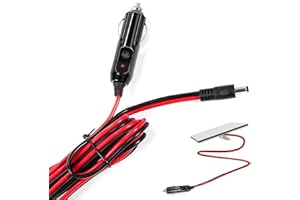 Starlink MINI DC Power Cable with Cigarette Lighter Male Plug, 2 M/6.5 Ft Starlink Mini DC Power Cable for Car/Truck/Bus/Van,