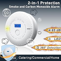 Smoke and Carbon Monoxide Detector, 2 in 1 Smoke