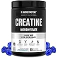 Jacked Factory Flavored Creatine Monohydrate Powder 425g - Creatine Supplement for Muscle Growth, Strength & Performance - 85 Servings, Blue Raspberry