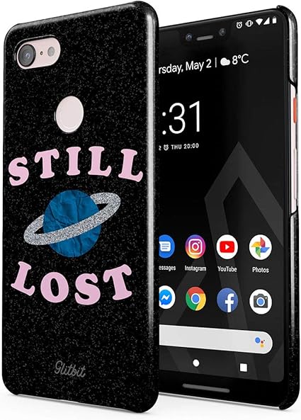 Amazon Com Glitbit Compatible With Google Pixel 3 Xl Case Still Lost Planet Black Space Galaxy Star Kawaii Pale Stay Weird Grunge Aesthetic Thin Design Durable Hard Shell Plastic Protective Case Cover amazon com