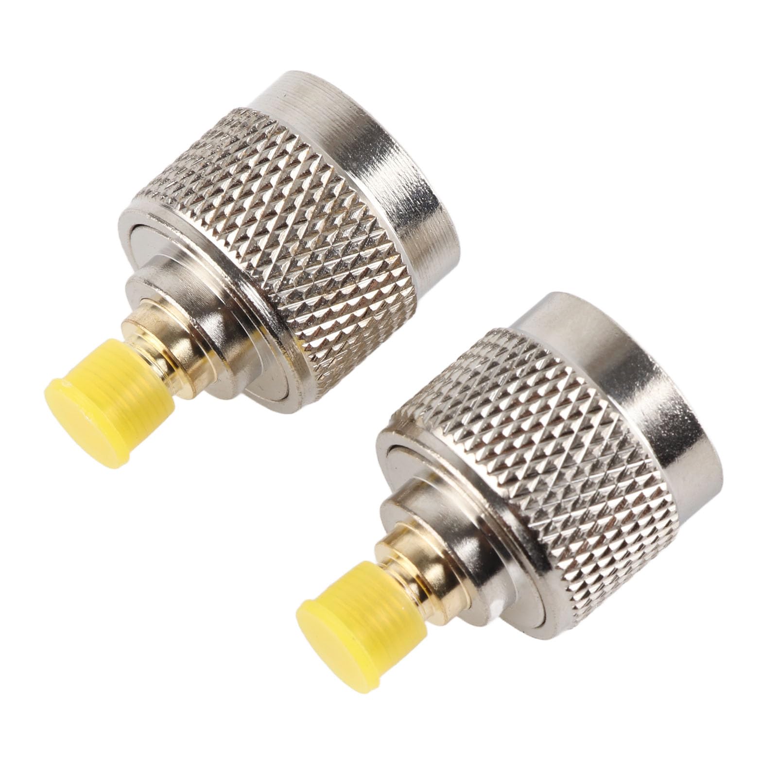 2PCS RF Coaxial Adapter N Male to SMA Female Converter for Test Equipment 0-6GHz Frequency Range Gold Plated Copper Connector High Performance Signal Transmission Reliable RF Testing Solution