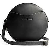 Portland Leather Goods Circle Crossbody Bag for Women – Handmade from the Finest Full-Grain Hides
