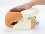 Vintoys Sleeping Cat Pillow 26 inch Long Hugging Plush Soft Toy Milky White view 4