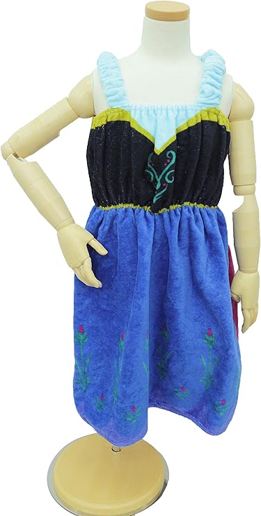 Amazon 丸眞 子供用 ドレス型タオル ディズニー アナと雪の女王 身長105 115 プチドレス アナ 綿100 タオル ホーム キッチン オンライン通販