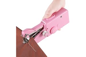 AORSEWYNN Handheld Sewing Machine for Beginners Portable Electric Pink Hand Held Sewing Machines Kit for Adults Kids Girls 8-12 Mini Samll Included Mannual and Accessories Sewing Hem and Quick Stitching