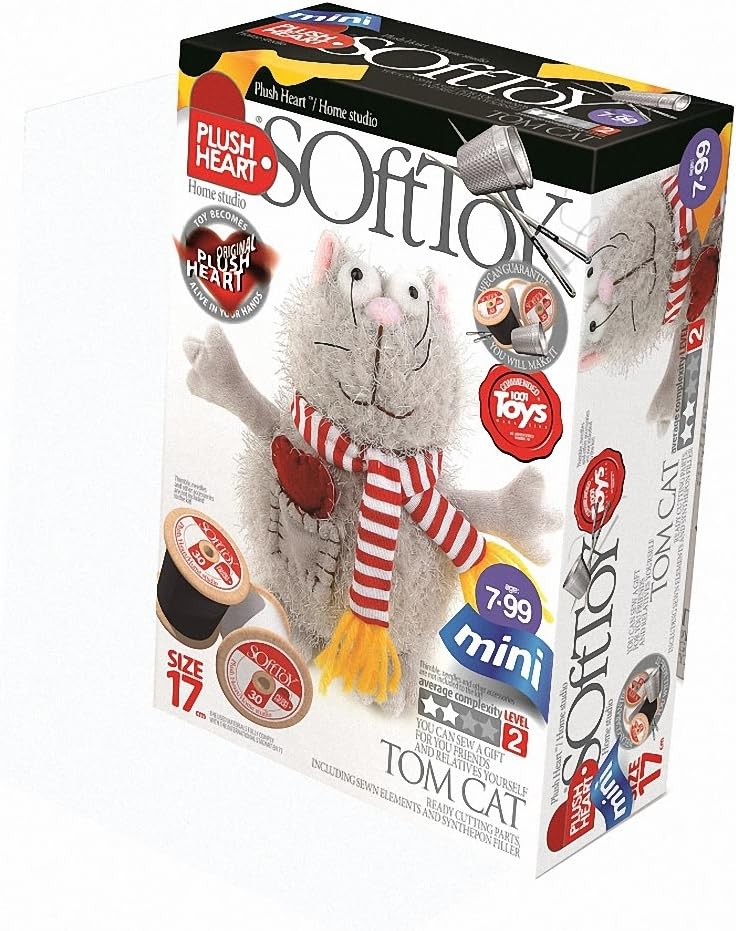Plush Hearts 17 cm Tomcat Sitting DIY Toy