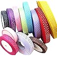 Chenkou Craft 5/8 Inch Grosgrain Ribbon – 20 Yards Assorted Colors, 15mm Wide For Bows & Crafts
