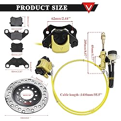 PRO BAT Rear Hydraulic Brake Assembly Caliper