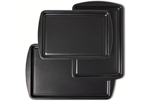 �鶹�� Basics Nonstick Baking Sheets 3-Piece Set, Stackable, Dishwasher and Oven-Safe