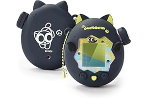 GeekShare Silicone Case Compatible with Tamagotchi Paradise, Cute Black Cat Design Soft Cover with Anti-Scratch Protection fo