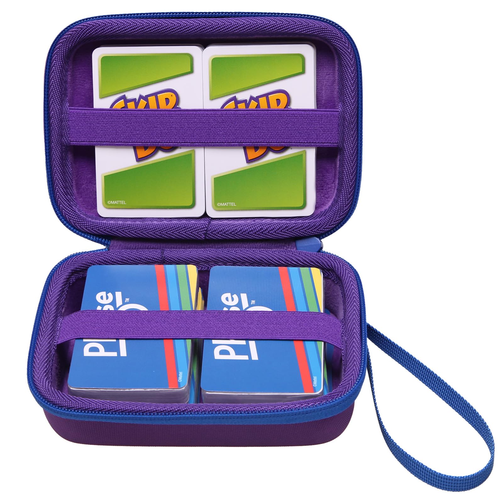 L LTGEM Playing Card Case Travel Carrying Case UNO Carrying Bag for Pokemon/Skip BO/SKYJO Card Games, Holds up to 300+ Game Cards Toy for Children from 3 Years (Case Only)