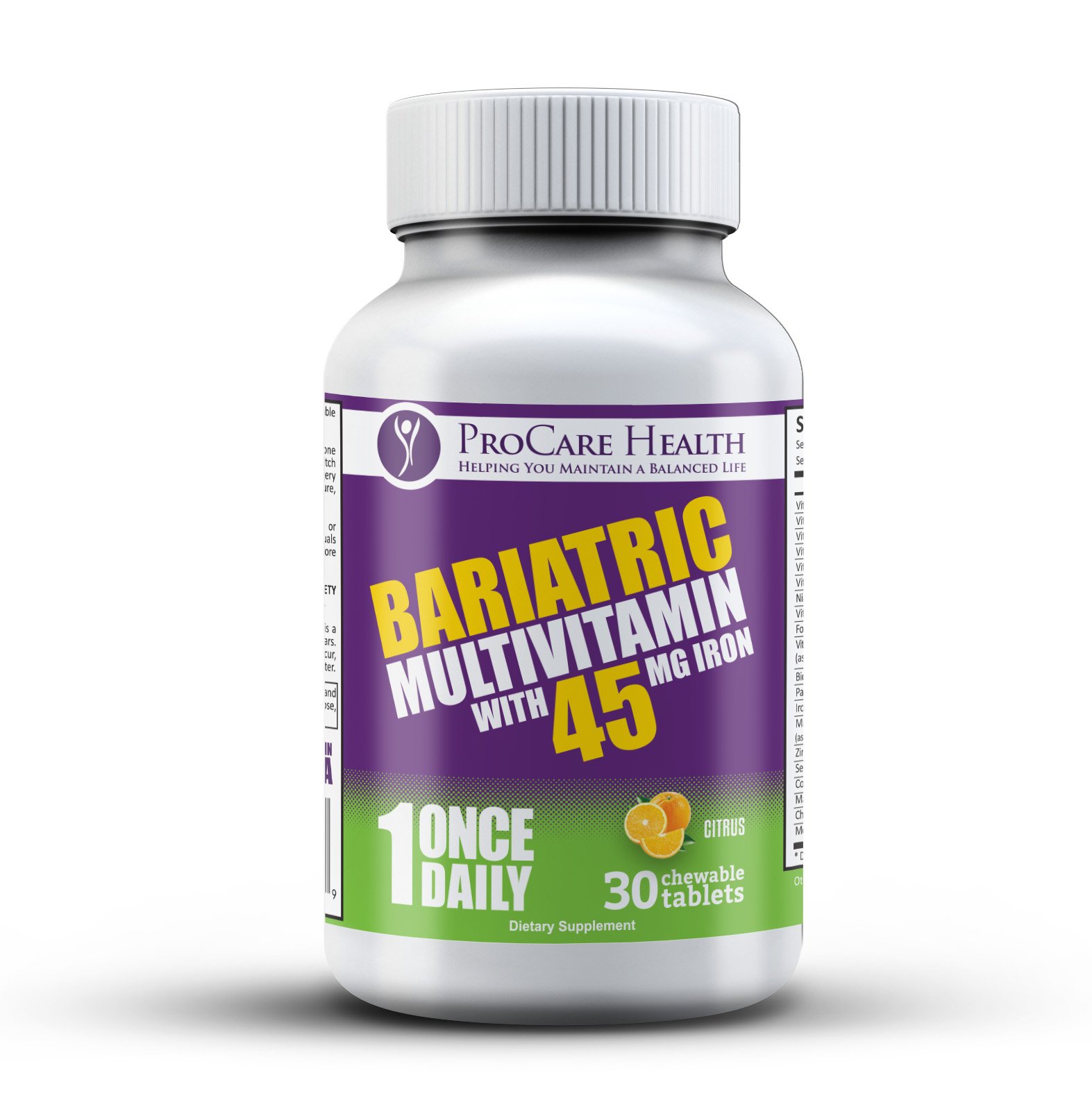 **New Enhanced Formula**Bariatric Complete Chewable MultiVitamin Once