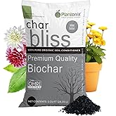 Char Bliss (1 Cubic Ft) - Organic Biochar for Plants - OMRI-Listed Biochar Soil Amendment Organic - Horticultural Charcoal for Plants, Gardening, & Potting Soil - 100% Natural and Renewable Bio Char