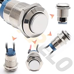 STARELO 5pcs 12mm Latching Push Button Switch