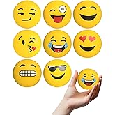 Alpi Squeezies Emoticons Pack - Stress Balls to Improve Focus - Soft Funny Faces Squishy - Durable & Fun Squishy Ball - Stress Balls for Adults & Kids - Pack of 8, Assorted