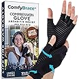 ComfyBrace Copper Infused Compression Arthritis Gloves for Hand & Finger Relief from pain/swelling caused by Rheumatoid Arthritis, Carpal Tunnel, Tendonitis and Poor Circulation, Fits Men & Women