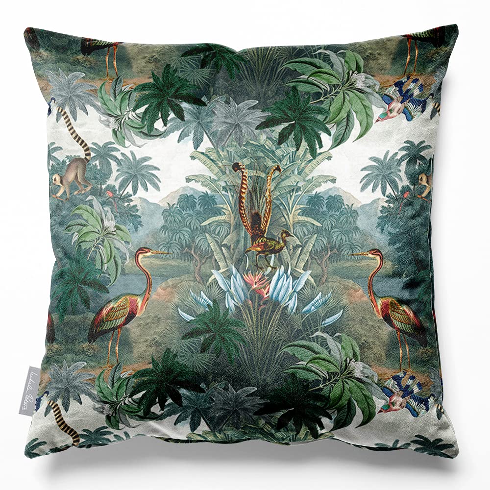 Izabela Peters Filled Eco-Friendly Velvet Cushions With Covers, 40 cm, Kilimanjaro, for Chair, Sofa, Seat - Large