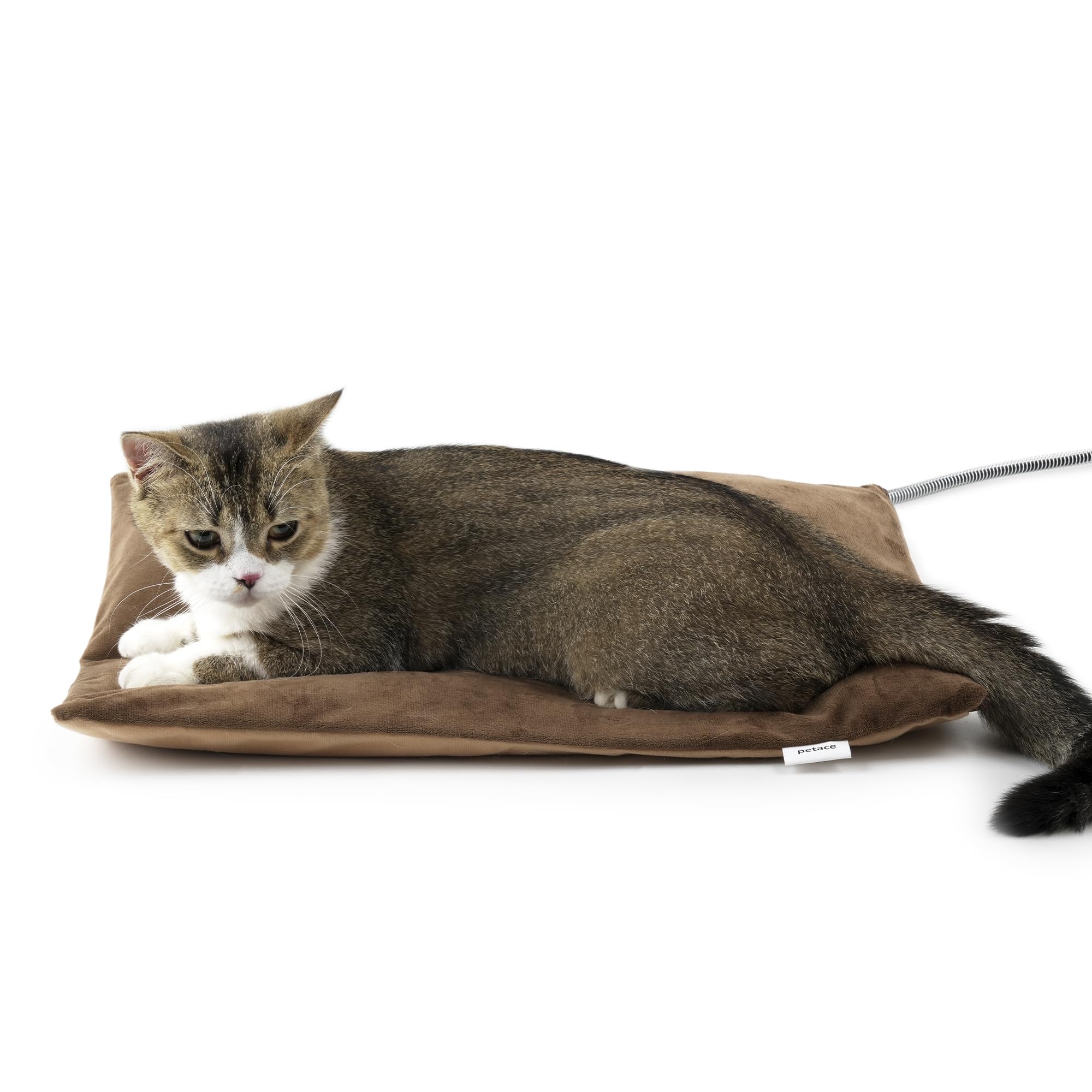 Photo 1 of (missing controller) Petace Outdoor Heated Cat Bed, Soft Pet Heating Pad with Steel-Wrapped Cats and Dogs, 19.7" x 15.7", 40 Watts