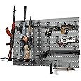 Savior Equipment Wall Rack System Heavy-Duty Steel Tactical Rifle Carbine Shotgun Handgun Storage Wall Mount, Modular Firearms Gun Wall Gear Accessories Organizer, Holds up to 6 Rifles & 6 Pistols