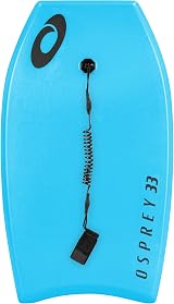 Osprey 33 Inch Bodyboard Kids Beginners Lightweight Deck with Leash Blue view 3