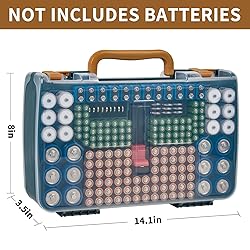 Battery Storage Organizer Case Holder Box with