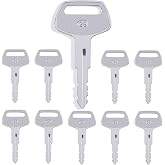 Heavy Equipment Ignition Key, 10 Pack 787 Komatsu Key, Replaces OEM Part TR261434