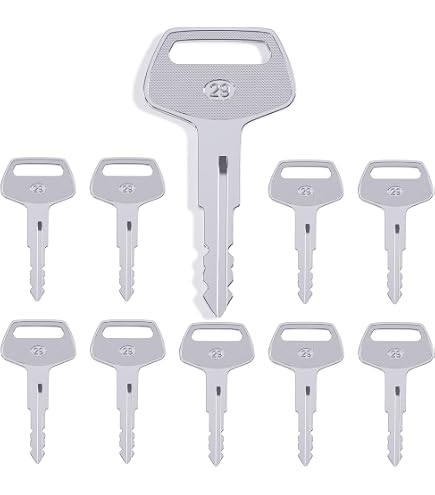 Newyuan Set di 9 chiavi di accensione 5P8500 14607 JCB 787 777 D250 H806 H800 14603 per escavatore, chiavi per macchine da costruzione