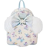 Loungefly Disney Mickey and Friends Winter Wonderland AOP Mini Backpack with Headband
