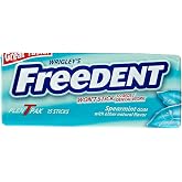 Wrigley's Freedent Gum Plen T Packs, Spearmint, 15 ct