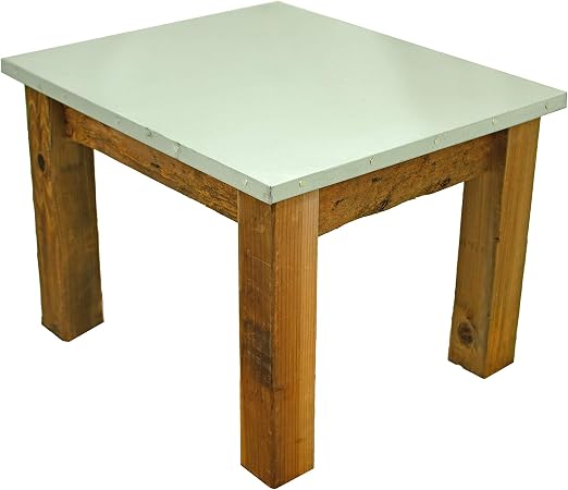 Amazon Com Redwood Patio End Table Outdoor Garden Coffee Table 28 X 24 X 20 With Hardware And Hooks With Hardware Kitchen Dining