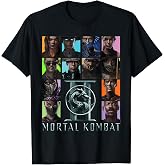 Mortal Kombat 2 Character Squares T-Shirt