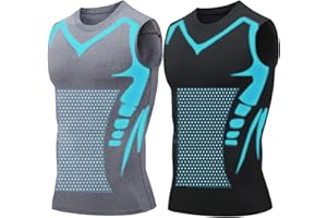 Evo-V Boost Compression Shirt Men,Compression Tank Top for Men,Mens Quick Dry Sleeveless Shape Wear for Gym