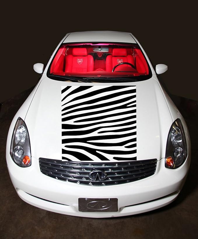 Amazon.com: Auto Car Vinyl Decal Zebra Tiger Stripe for Hood Decor