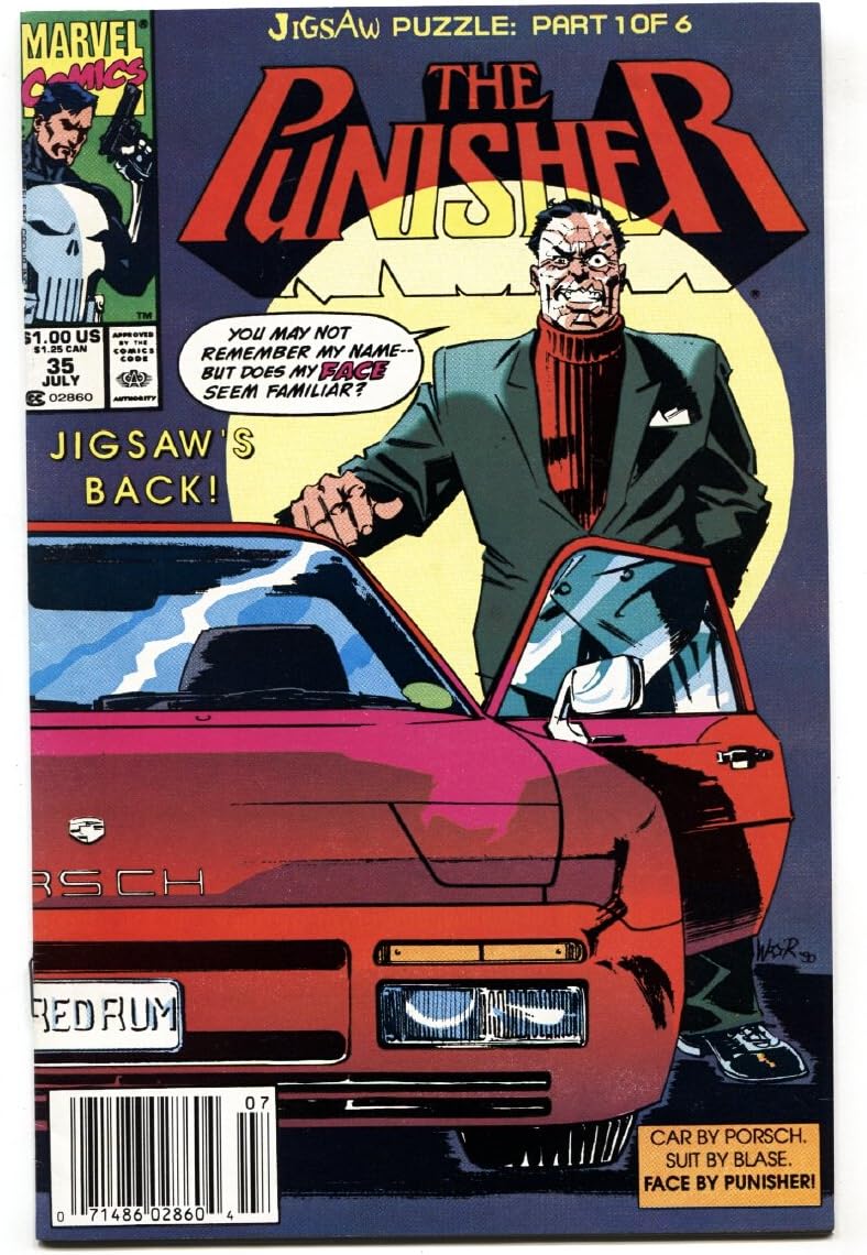 Punisher 35 1990 Jigsaw book