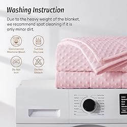 Wemore Minky Dot Weighted Blanket for Adults Twin