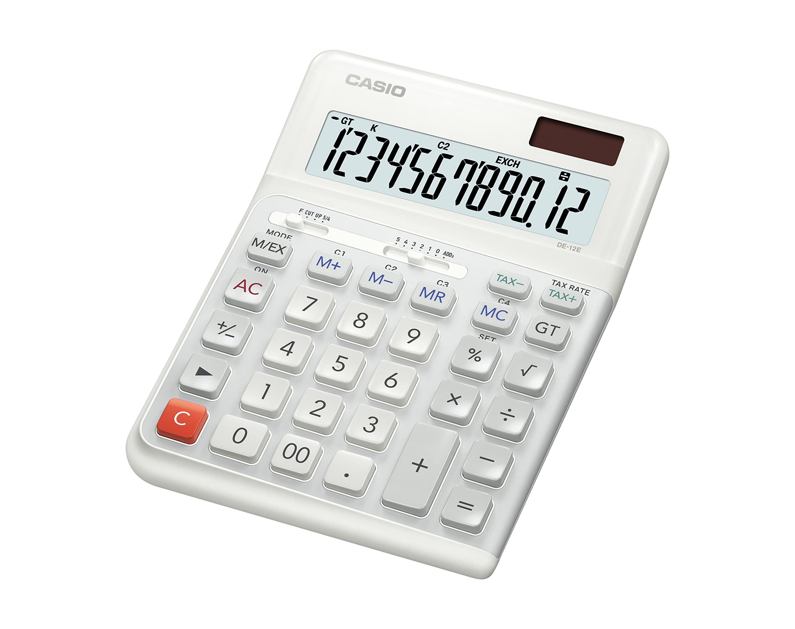 Casio DE-12E 12-Digit Ergonomic Business Desktop Calculator