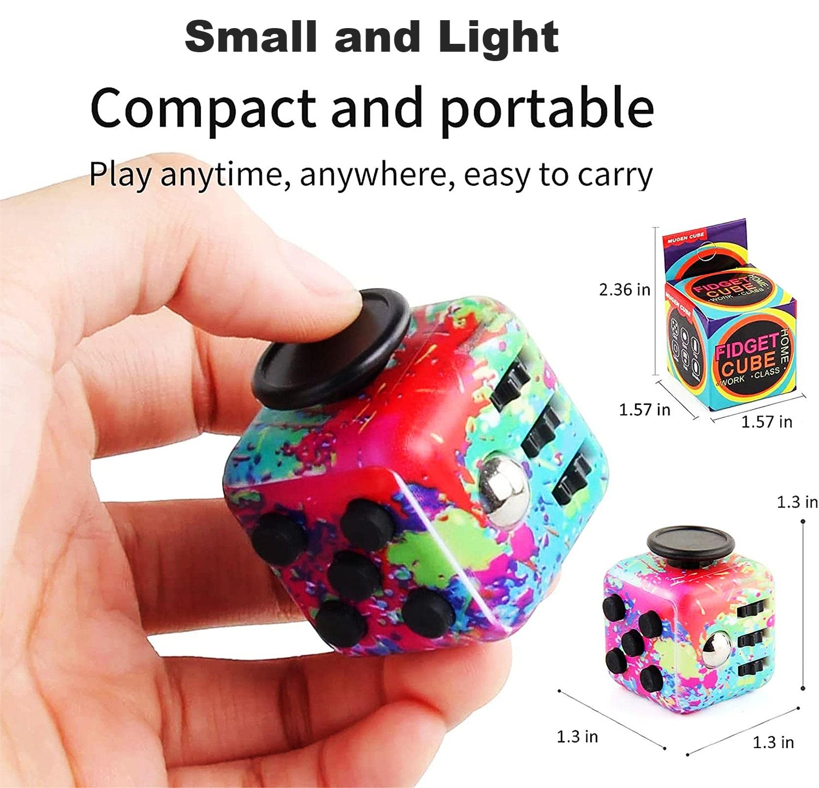 Mua 4 Pack Fidget Cube Fidget Toy, Magic Cube Stress and Anxiety Relief ...
